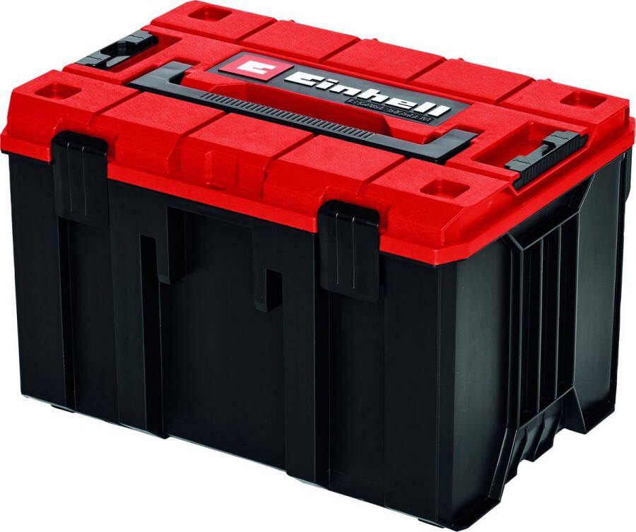 Einhell E-Case M systeemkoffer Max. Laadvermogen: 90 kg Universeel opbergen en transporteren van accessoires en gereedschap Stapelbaar Koppelbaar