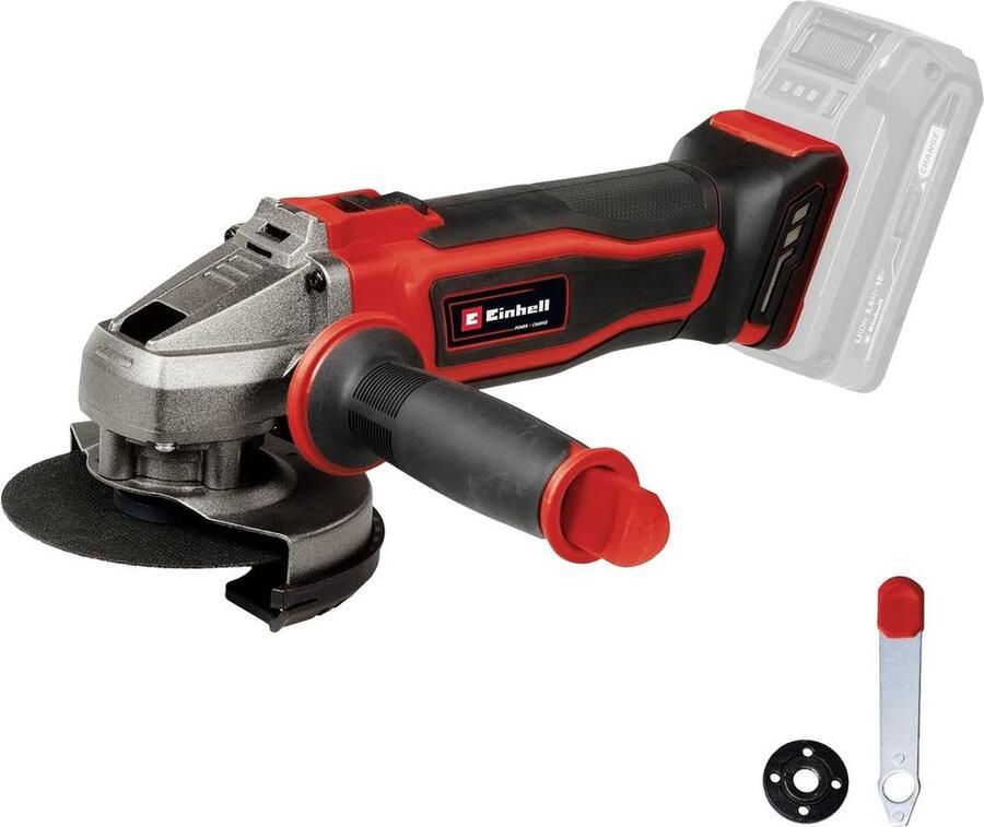 Einhell Accu Haakse Slijper TE-AG 18 115-2 Li Solo Power X-Change 18 V Li-ion Ø115 mm 8.500 t min Max. Snijdiepte: 28 mm Excl. Accu Lader en Slijpschijf