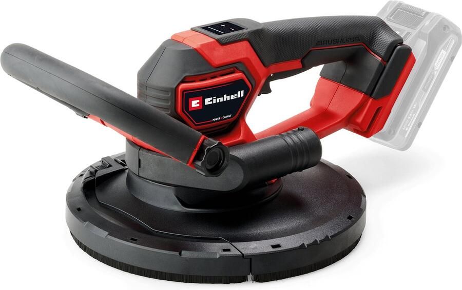 Einhell Accu Wandschuurmachine TP-DWS 18 225 Li BL Solo Power X-Change 18 V Li-ion Ø225 mm Incl. 6x schuurschijf en 1x schuurgaas Excl. accu en lader