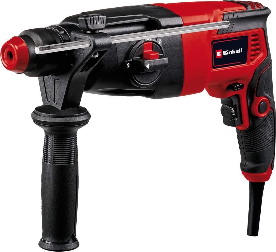 Einhell Elektrische Boorhamer TC-RH 620 4F 620 W Aantal slagen 5.200 min 2 J SDS-Plus Pneumatisch slagwerk 4-functies: boren hamerboren Beitelen met of zonder beitelslot Incl. Transport- Opbergkoffer