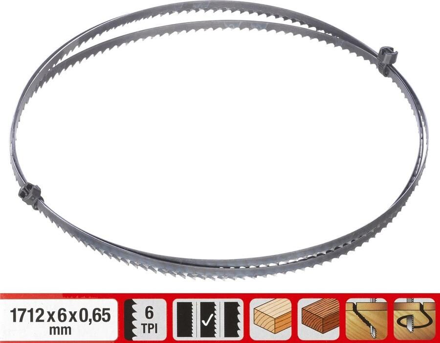 Einhell Zaaglint 1 stuk 1712x6x0 65 mm 6 T-25 mm Geschikt voor TC-SB 245 L