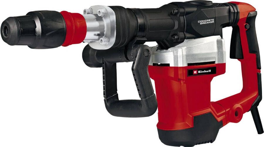 Einhell Elektrische Breekhamer TE-DH 32 1500 W 32 J slagkracht SDS-max gereedschapshouder trillingsdempende hoofdhandgreep en softgrip zachte coating Incl 1x punt- 1x vlakbeitel en transport- en opbergkoffer