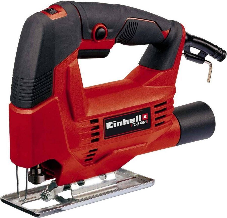 Einhell Elektrische Decoupeerzaag TC-JS 60 1 400 W Slagfrequentie 1000-3000 t min Slaghoogte: 18 mm Versteksneden: max. 45°