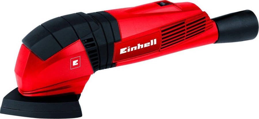 Einhell Delta Schuurmachine TC-DS 19 (190W 20000 1 min oscillatiesnelheid ergonomische softgrip Extreme Fix stofafzuigadapter incl. 3 stuks schuurpapier)
