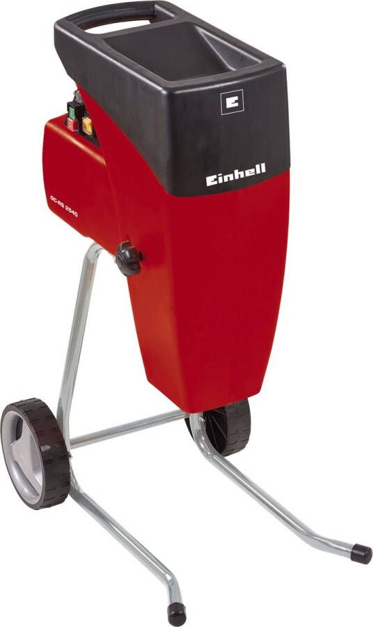 Einhell Elektrische Fluisterhakselaar GC-RS 2540 (2000 W max. 40 mm takdikte snijwals draairichtingschakelaar grote trechteropening robuust onderstel incl. tuinafvalzak)