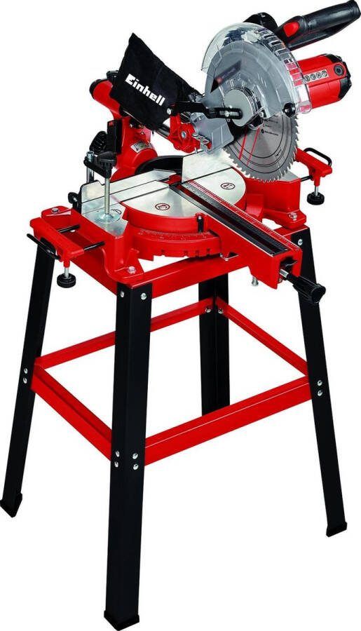 Einhell Elektrische Radiaal Afkort- Verstekzaag TC-SM 2531 2 U 1900 W Ø254 mm Met laser Incl. onderstel Incl. 48 tands zaagblad