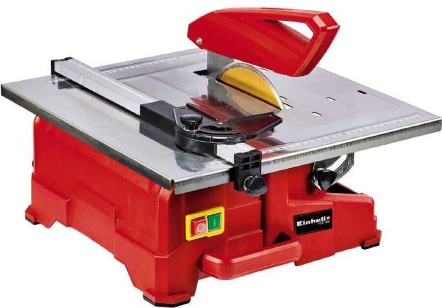 Einhell Tegelsnijmachine TC-TC 800 (800 W 2.950 min-1 schuine roestvrij stalen tafel met hoekschaal verstelbare hoekaanslag scheurhek met schaalverdeling incl. diamantzaagschijf Ã˜ 180)