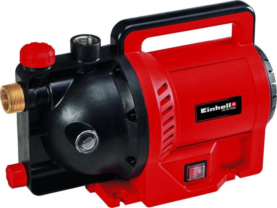 Einhell Tuinpomp GC-GP 1045 (1050 W 4500 L h 4.8 bar watervulstand indicator water vulschroef waterafvoerschroef thermische beveiliging mechanische afdichtingen aan uit schakelaar)