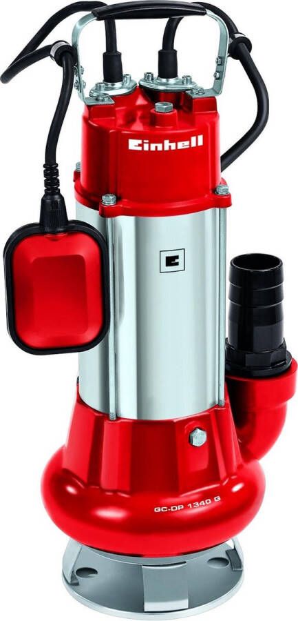 Einhell Vuilwaterpomp GC-DP 1340 G (1300 W 23000 L h vuil tot Ã˜ 40 mm dubbele mechanische afdichting pompventilator van gietijzer verstelbare vlotterschakelaar incl. touw van 6 m)