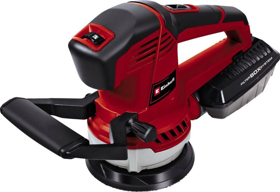 Einhell Excentrische Schuurmachine TE-RS 40 E (400 W schuurschijf Ã˜ 125 mm snelheidsregeling stofopvangbak en zuigadapter koffer)