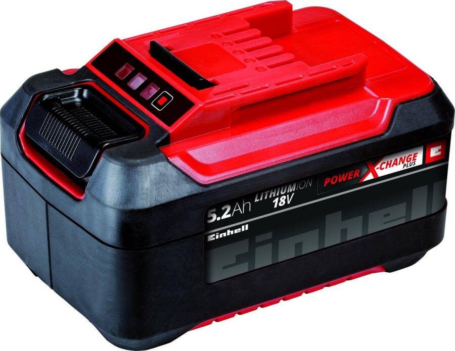Einhell 5.2 Ah Plus Accu Power X-Change 18 V Li-Ion Max. vermogen: 1260 W Active Accu Management Systeem PLUS-Technologie: meer vermogen