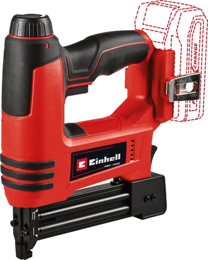 Einhell Tacker TE-CN 18 Li Solo Power X-Change (Li-Ion 18V tacker max. 20 schoten per minuut incl. 300 spijkers incl. 300 nieten zonder accu en oplader)