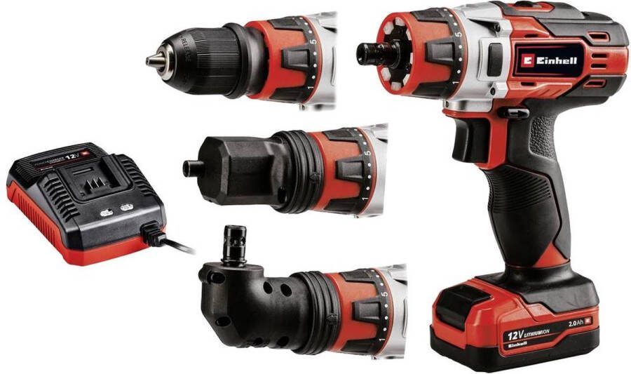 Einhell TE-CD 12 1 3X-Li (1x2 0 Ah) 4513595 Accu-schroefboormachine 12 V 2000 mAh Li-ion Incl. accu Incl. lader