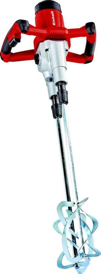 Einhell Elektrische Verf- Mortelmenger TE-MX 1600-2 CE Twin 1600 W 180-750 t min regelbaar Incl. 2x mengstaaf voor mortel