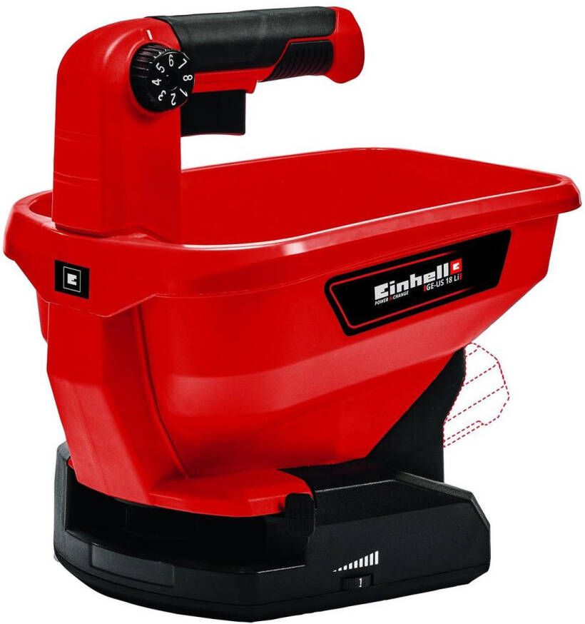Einhell Accu Universele Strooier GE-US 18 Li Solo Power X-Change 18 V Li-ion 3 L 6-traps toerentalregeling 8-traps-strooiregeling Excl. Accu en lader