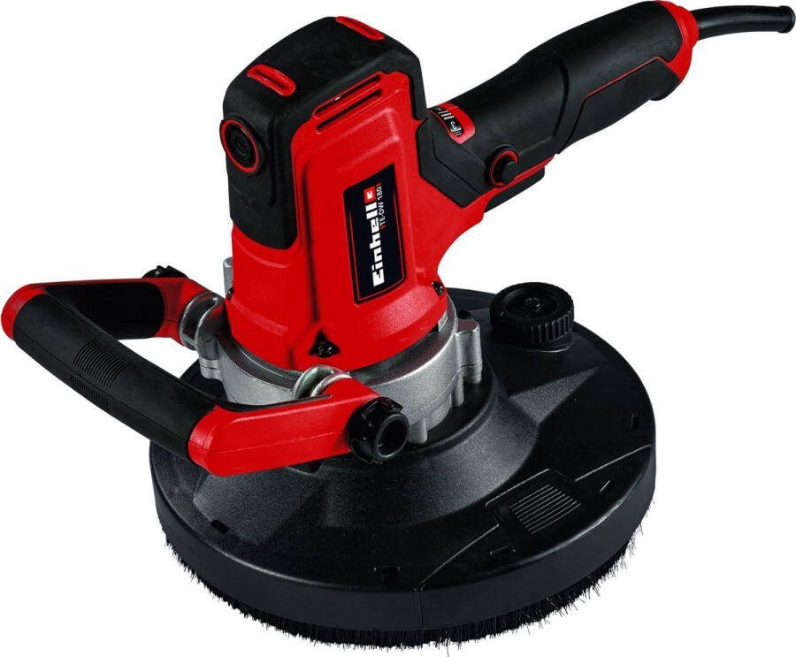 Einhell Wand- Plafonschuurmachine TE-DW 180 (1300 W 0-3000 min.-1 oscillatiegetal 180 mm schuurpapier-ø incl. microklitschijf diamantschijf stalen borstels 6 slijpschijven)