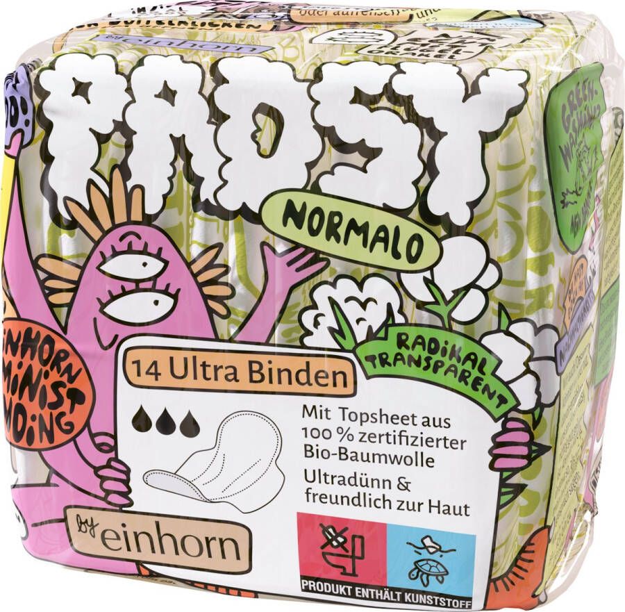 Einhorn Maandverband Ultra pads day normal 14 stuks