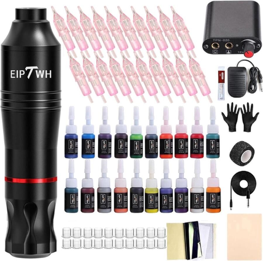 EIPTWH Tattoo Machine Tattoo Machines Tattoo Set Tattoo Pen Tattoo Kit Tattoo Naalden Tattoo Kit Voor Beginners Tattoo Machine Beginner Set Tattoo Gun