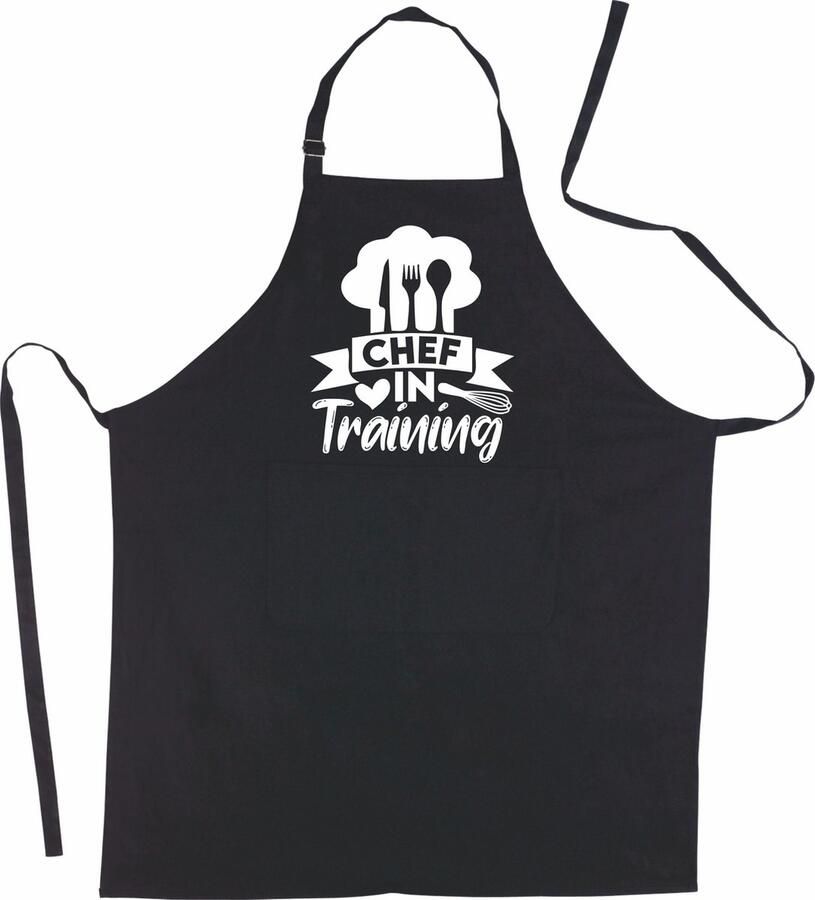 Eizook Stijlvolle BBQ schort Keukenschort CHEF IN TRAINING