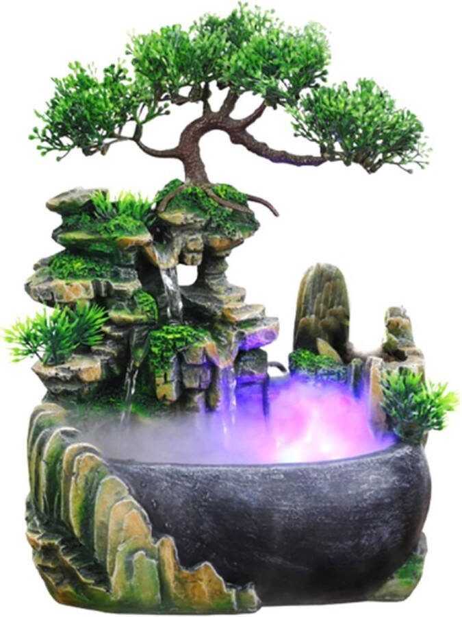 Ejoyous Kamerfontein Binnenfontein Met Ledverlichting Waterfontein Binnen Kamerfontein Binnen Tafelfontein Indoor Fontein Kamer Fontein Kamerfontein Waterornament Kamerfontein Binnenshuis
