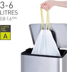 EKO afvalzakken type A 3-6 liter wit Doos 24 x 30 zakken