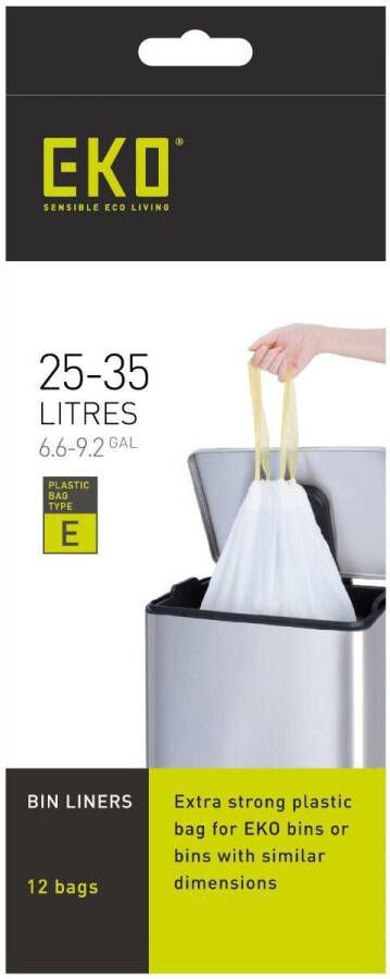 EKO afvalzakken type E 25-35 liter Rol 12 zakken
