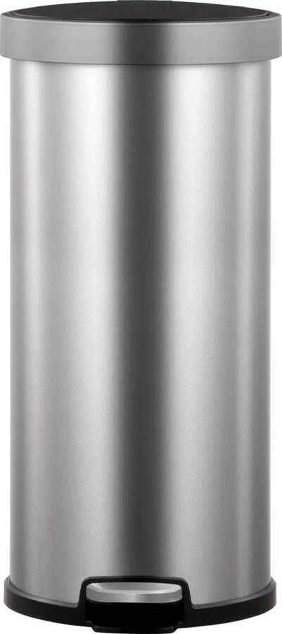 EKO Aria pedaalemmer rond 35 liter Stainless steel mat RVS