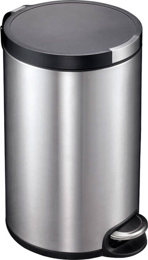 EKO Artistic pedaalemmer 20 liter Stainless steel Plastic mat RVS