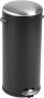 EKO Belle Deluxe pedaalemmer 30 liter Steel Plastic zwart glanzend mat RVS - Thumbnail 1