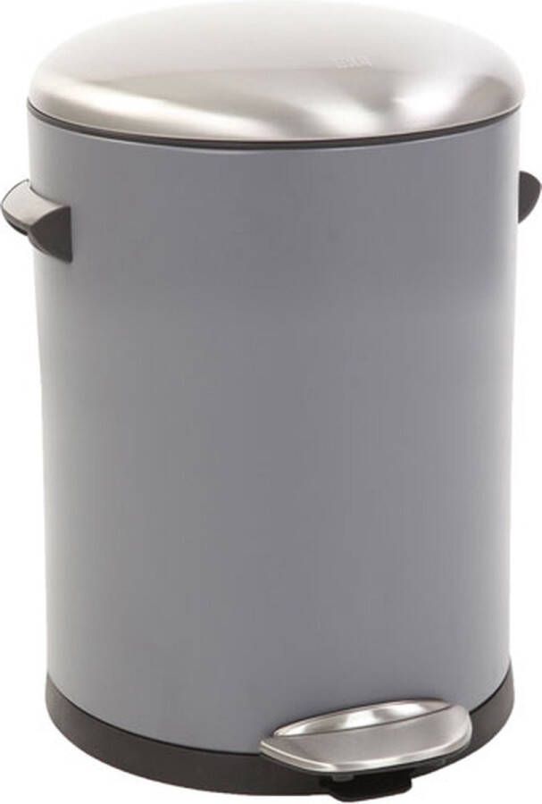 EKO Belle Deluxe pedaalemmer 5 ltr Steel Plastic grijs sandcoated