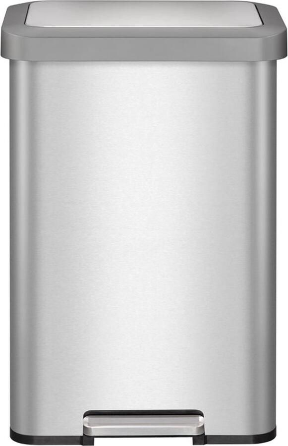 EKO Cozy pedaalemmer 45 liter Stainless steel Plastic mat RVS