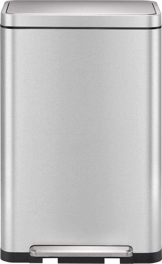 EKO X-Cube pedaalemmer 30 liter Stainless steel Polypropylene mat RVS