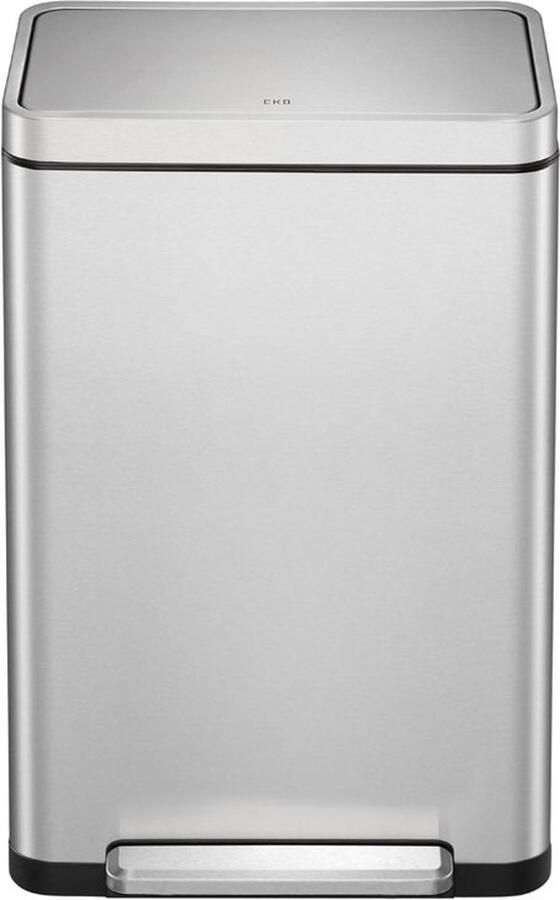 EKO X-Cube pedaalemmer 45 liter Stainless steel Polypropylene mat RVS