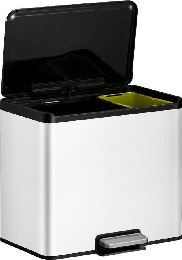 EKO Essential Recycler pedaalemmer afvalscheider 20 + 9L wit