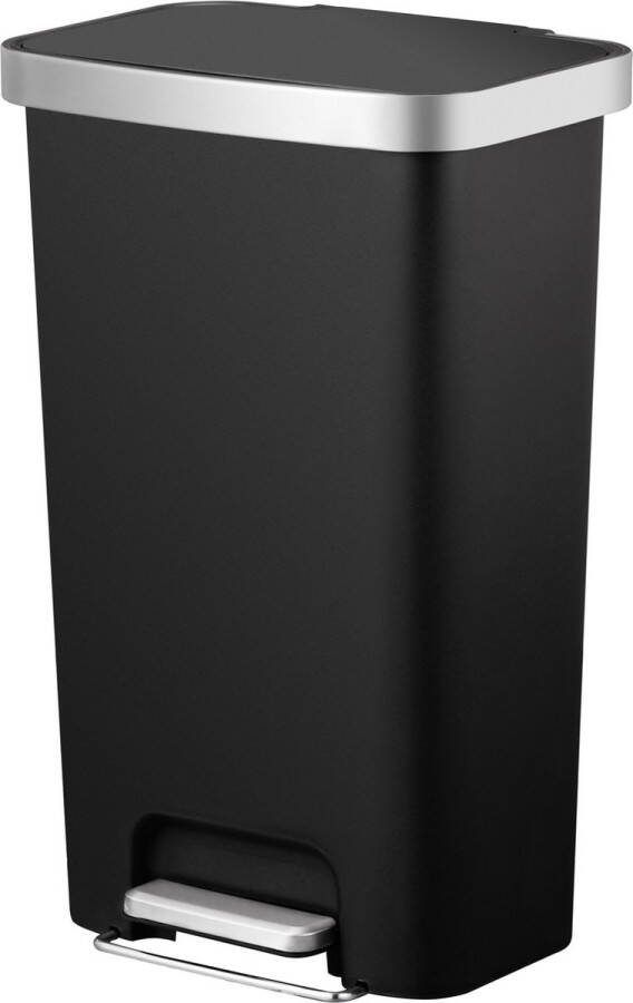EKO Hana Pedaalemmer 45 L Zwart Luchtdicht Prullenbak Soft-close