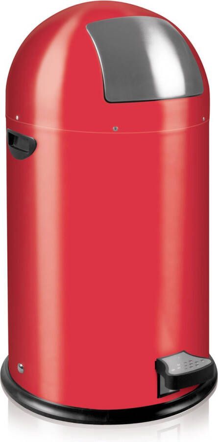 EKO Kickcan 33 liter Staal Rood Pedaalemmer Prullenbak