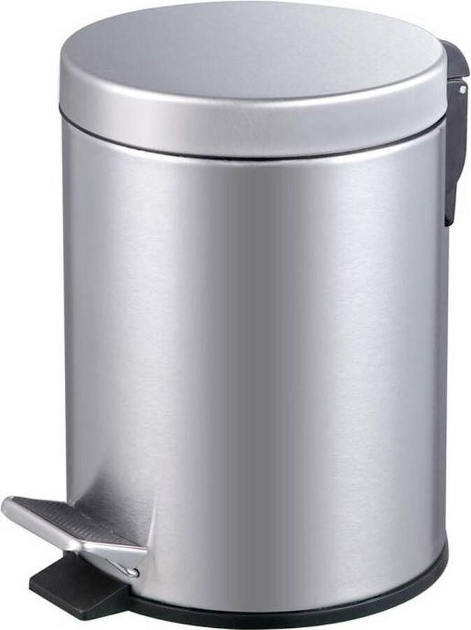 EKO Luxe Classic Pedaalemmer 5 ltr Stainless steel Plastic mat RVS