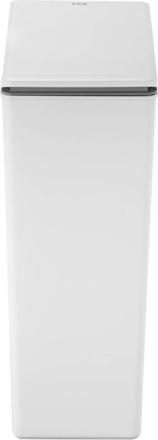 EKO Morandi Touch Prullenbak 40 Liter Kunststof Wit Fingerprintproof Soft-close