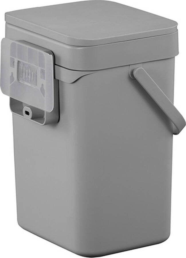 EKO Puro II Food Waste Caddy 7 ltr Polypropyleen grijs