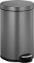 EKO Serene pedaalemmer 12 liter Steel Plastic platinum - Thumbnail 1