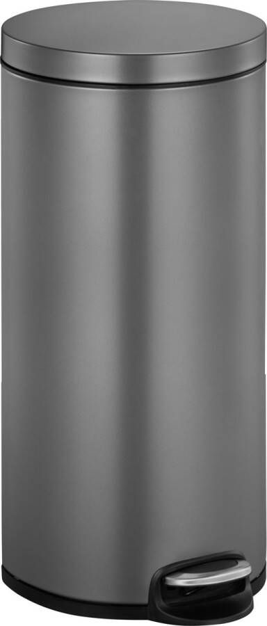 EKO Serene pedaalemmer 30 ltr Stainless steel Plastic platinum