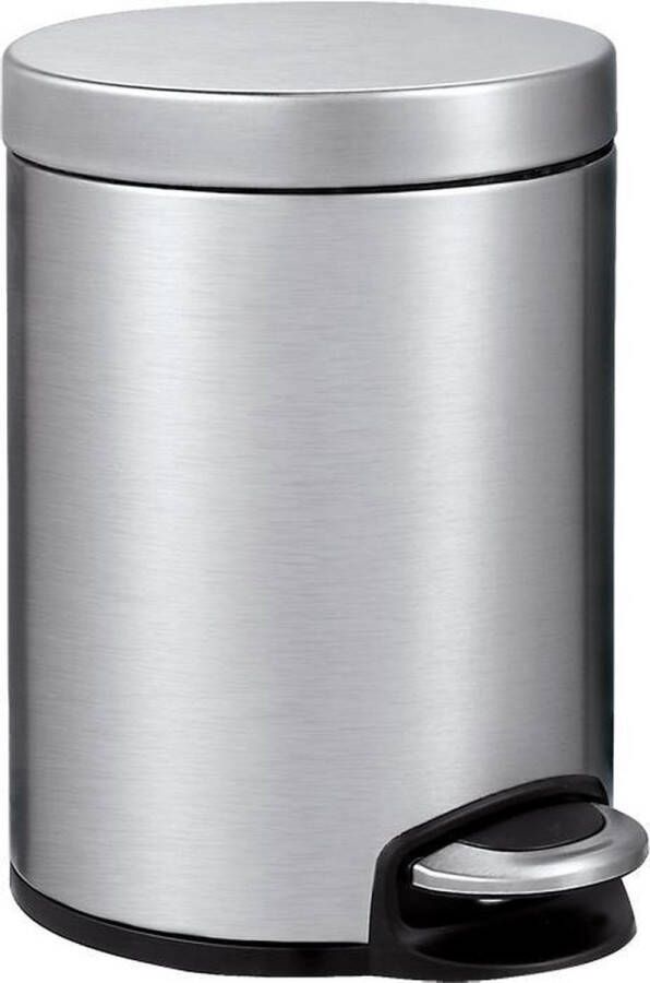 EKO Serene pedaalemmer 5 ltr Stainless steel Plastic mat RVS