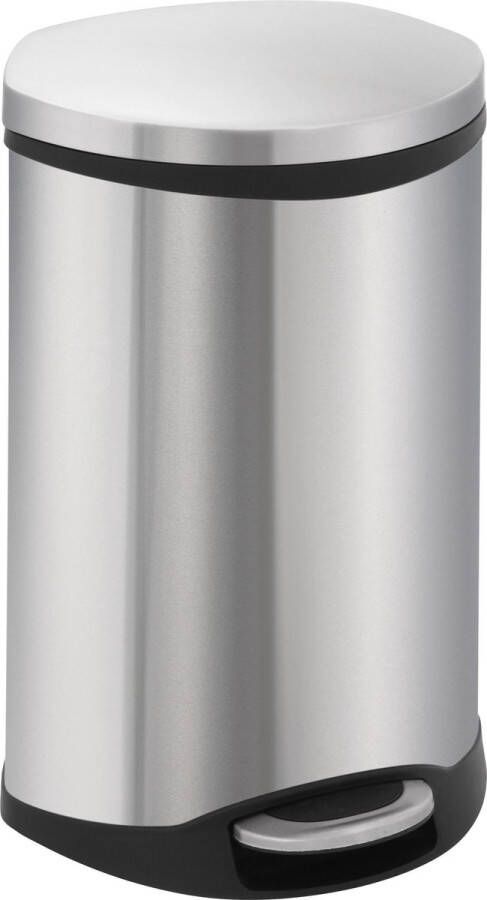EKO Shell Bin pedaalemmer 18 ltr Stainless steel Plastic mat RVS