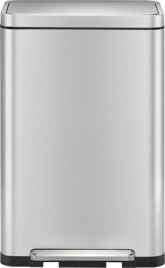 EKO X-Cube pedaalemmer 30 liter Stainless steel Polypropylene mat RVS