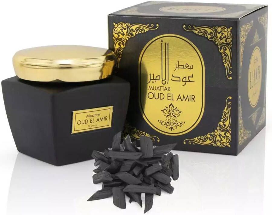 EL AMIR Bakhour Oud 50 g Muattar Wierook Oud Encens Dubai Bakhoor de qualité Encens wierook