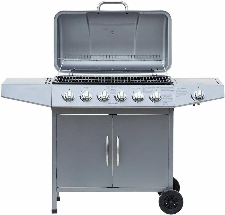 El Fuego Dayton 6.1 Gas barbecue 6 + 1 Branders 30 KG Verplaatsbaar