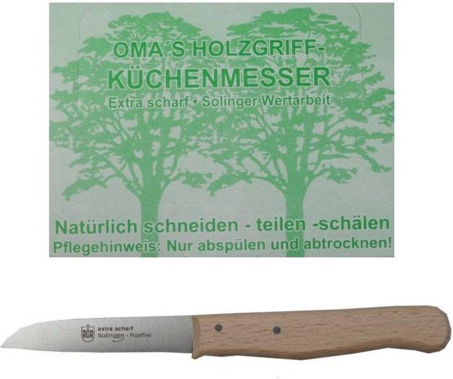 El Herdermes El Herder KG Solingen Germany aardappel schilmesje handgeslepen schilmes rvs lemmet houten handgreep 17 cm