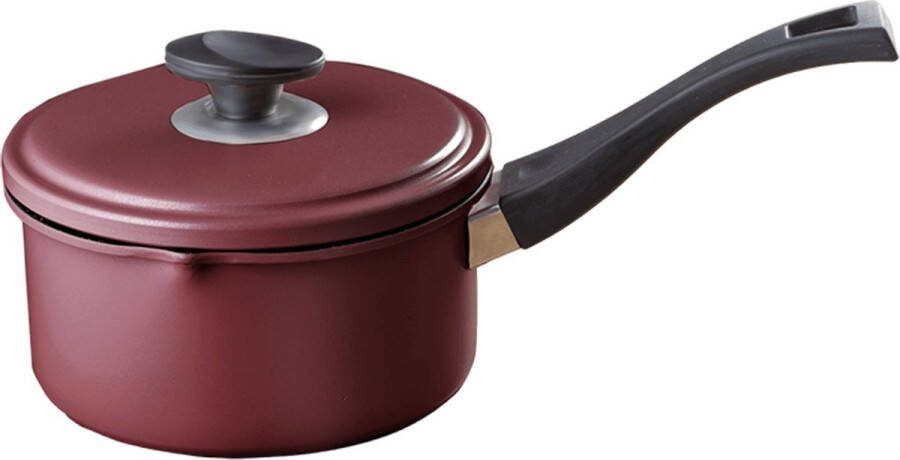 El Rewad Eco Cookware Green Kitchen- Steelpan met deksel- Bordeaux 18cm