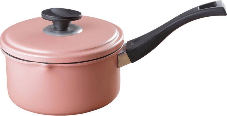El Rewad Eco Cookware Green Kitchen- Steelpan met deksel- Roze 18cm