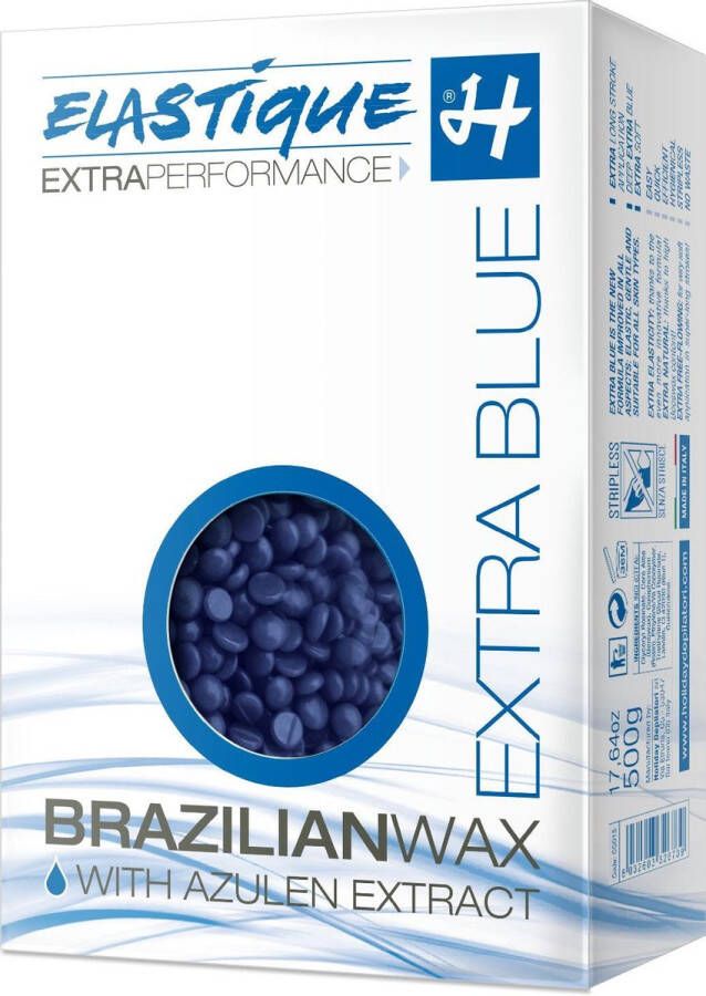 Elastique Brazilian Wax Extra Blue Ontharingswax Ultiem zachte elastische wax voor ontharen Vegan Bleu wax beads Blue wax Pearls Extra zacht voor de huid Voorkomt huiduitslag en iritatie